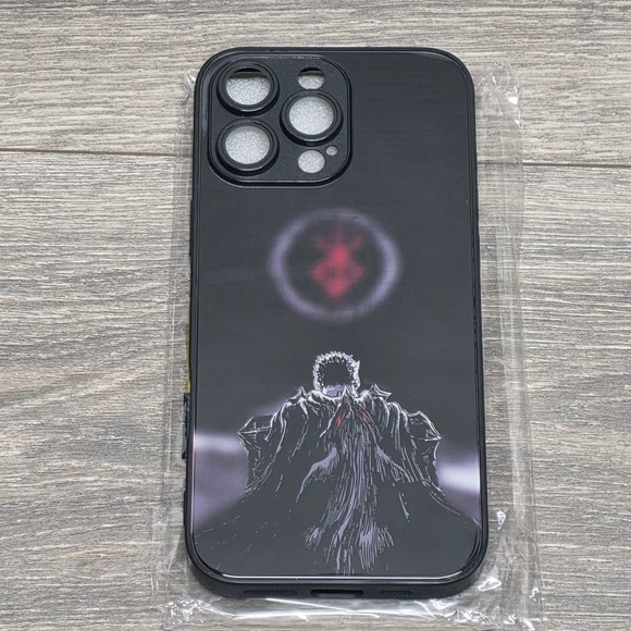 Other - Berserk Guts Anime Phone Case for iPhone 16 Pro Max Black Brand of Sacrifice